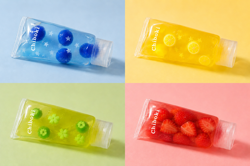 Viral squishy toothpaste Chiboki – sensoryczna zabawka antystresowa w 4 kolorach