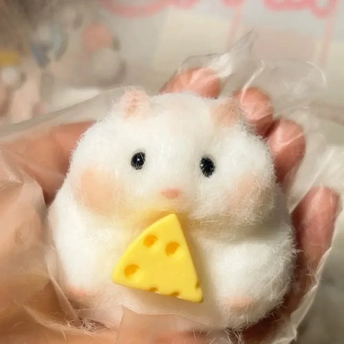 Hámster Squishy con Queso