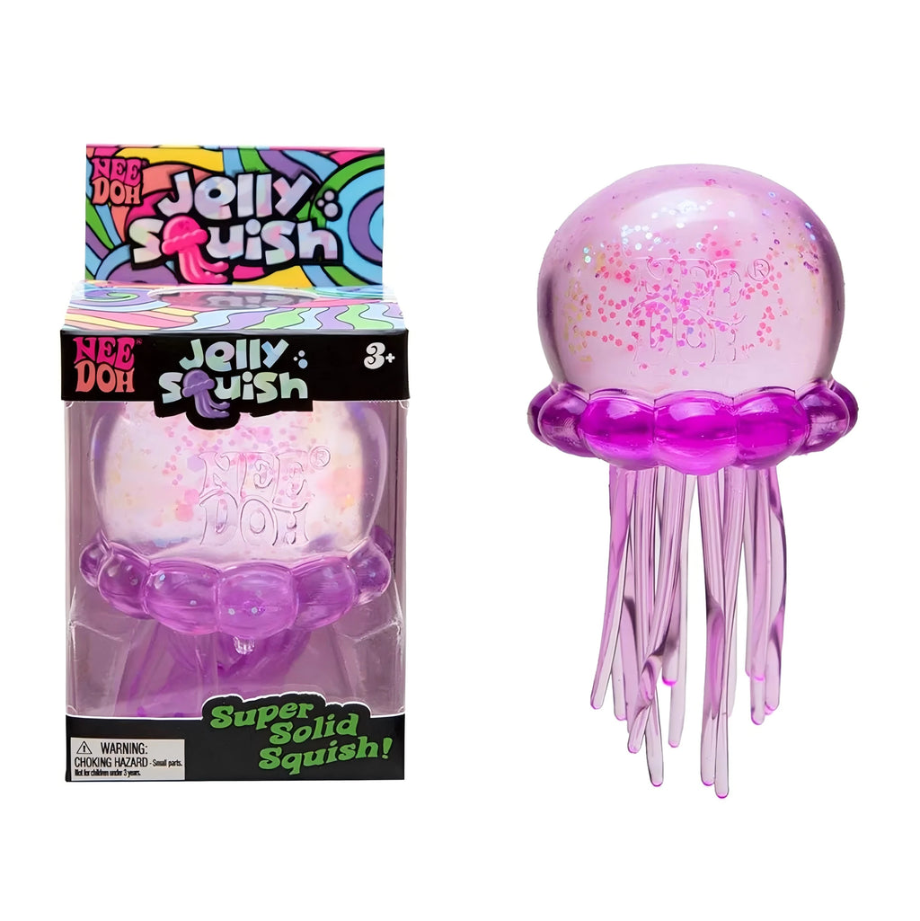Purple glitter NeeDoh jellyfish sensory squishy