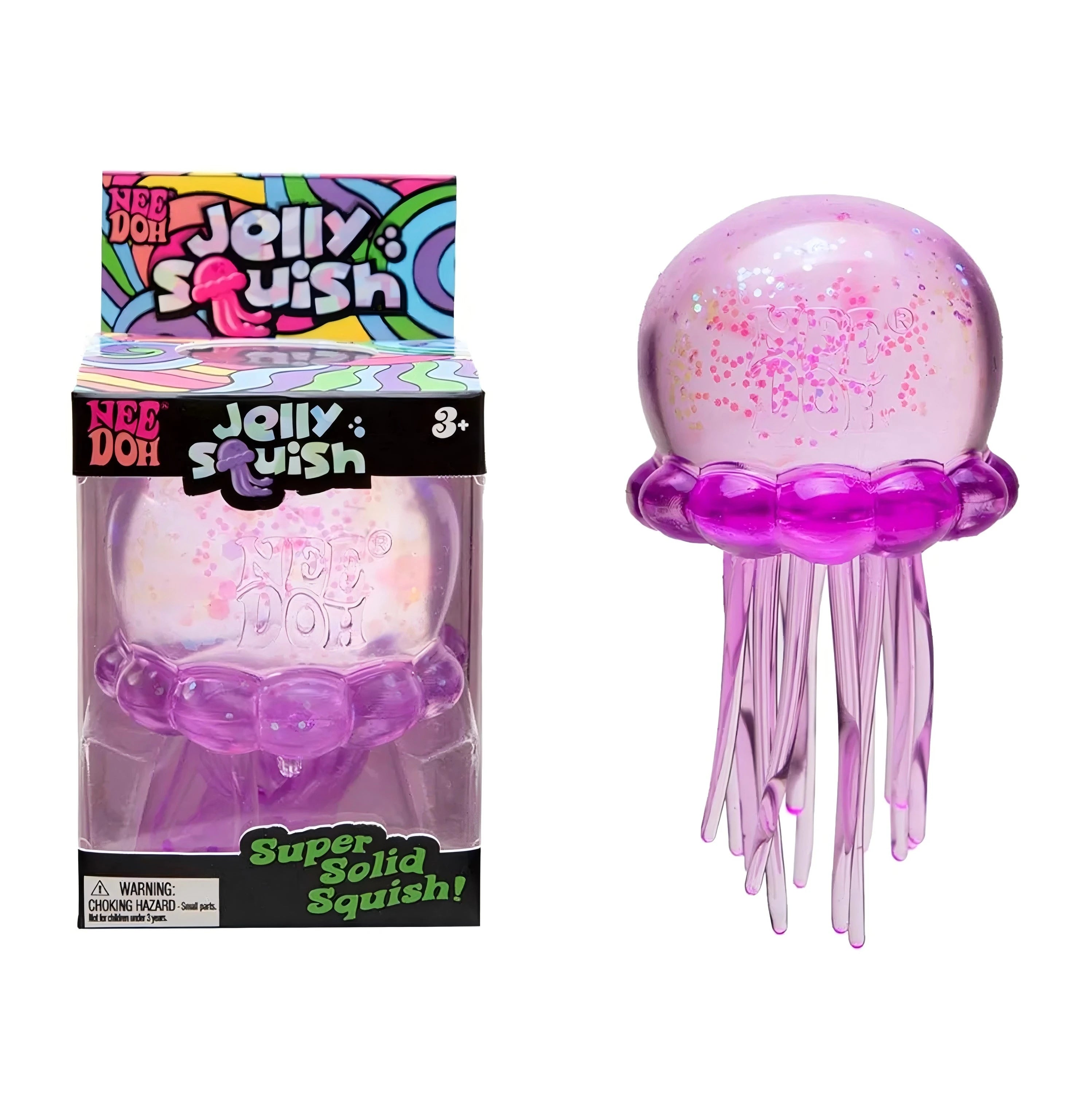 Purple glitter NeeDoh jellyfish sensory squishy
