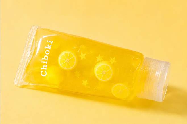 Yellow lemon toothpaste squishy by Chiboki sensory stress relief toy