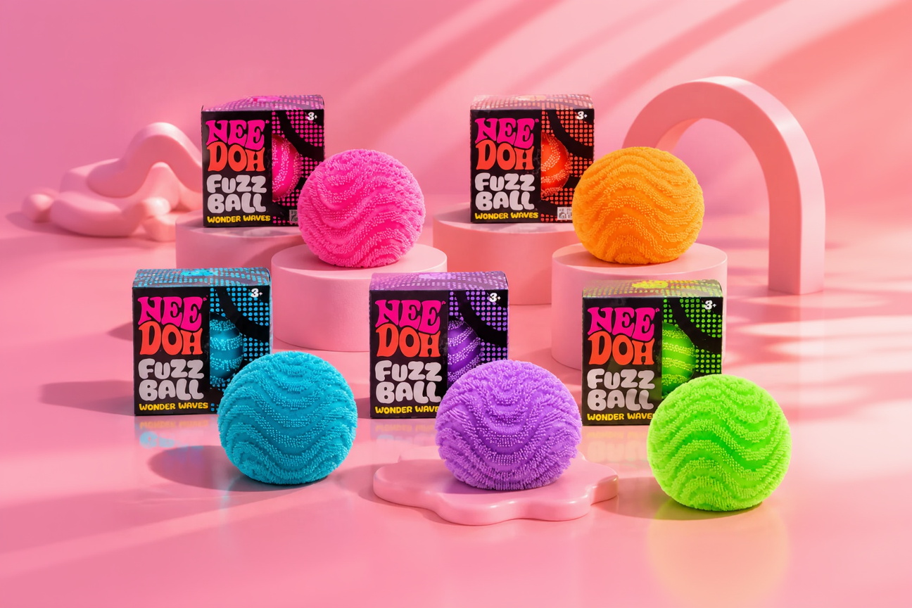needoh viral squish toy fuzz ball